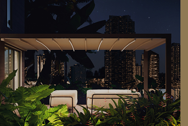 PERGOLE CON LED NOVARA